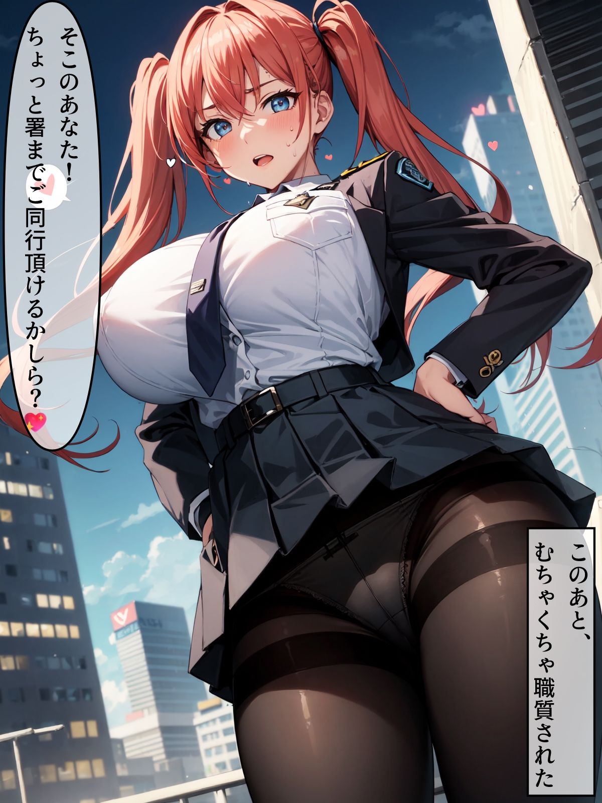爆乳ミニスカポリスに職務質問されました！ サンプル1ページ目