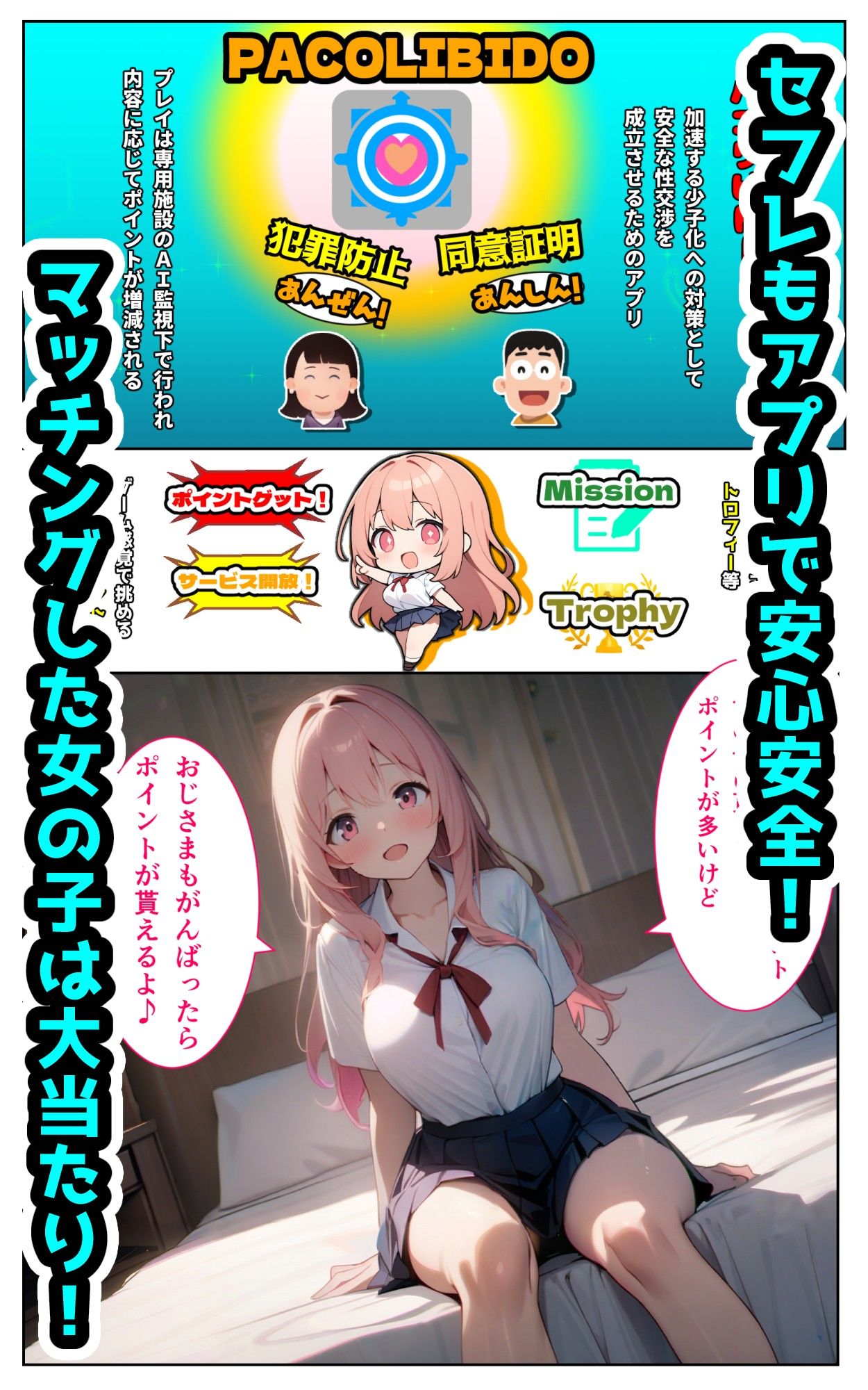 絶倫おじさんvsドスケベ娘 サンプル1ページ目