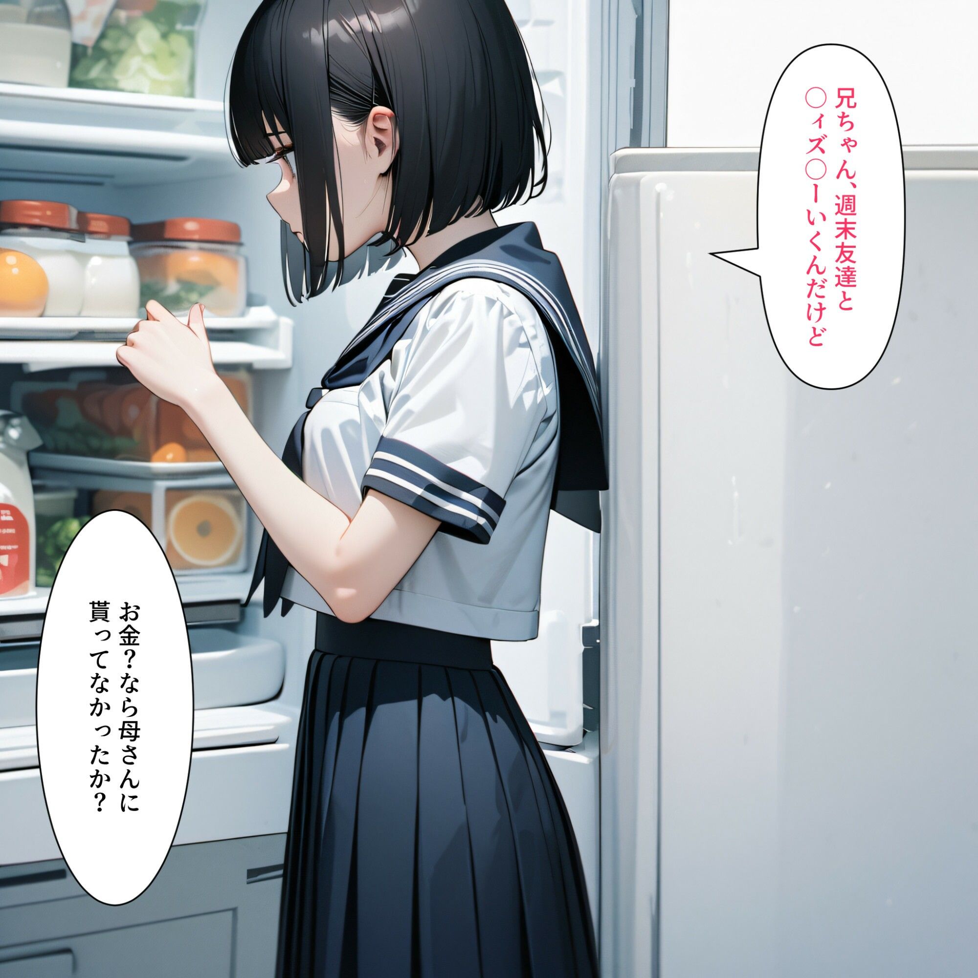 兄の性欲処理でお小遣いを稼ぐ妹2 サンプル2ページ目