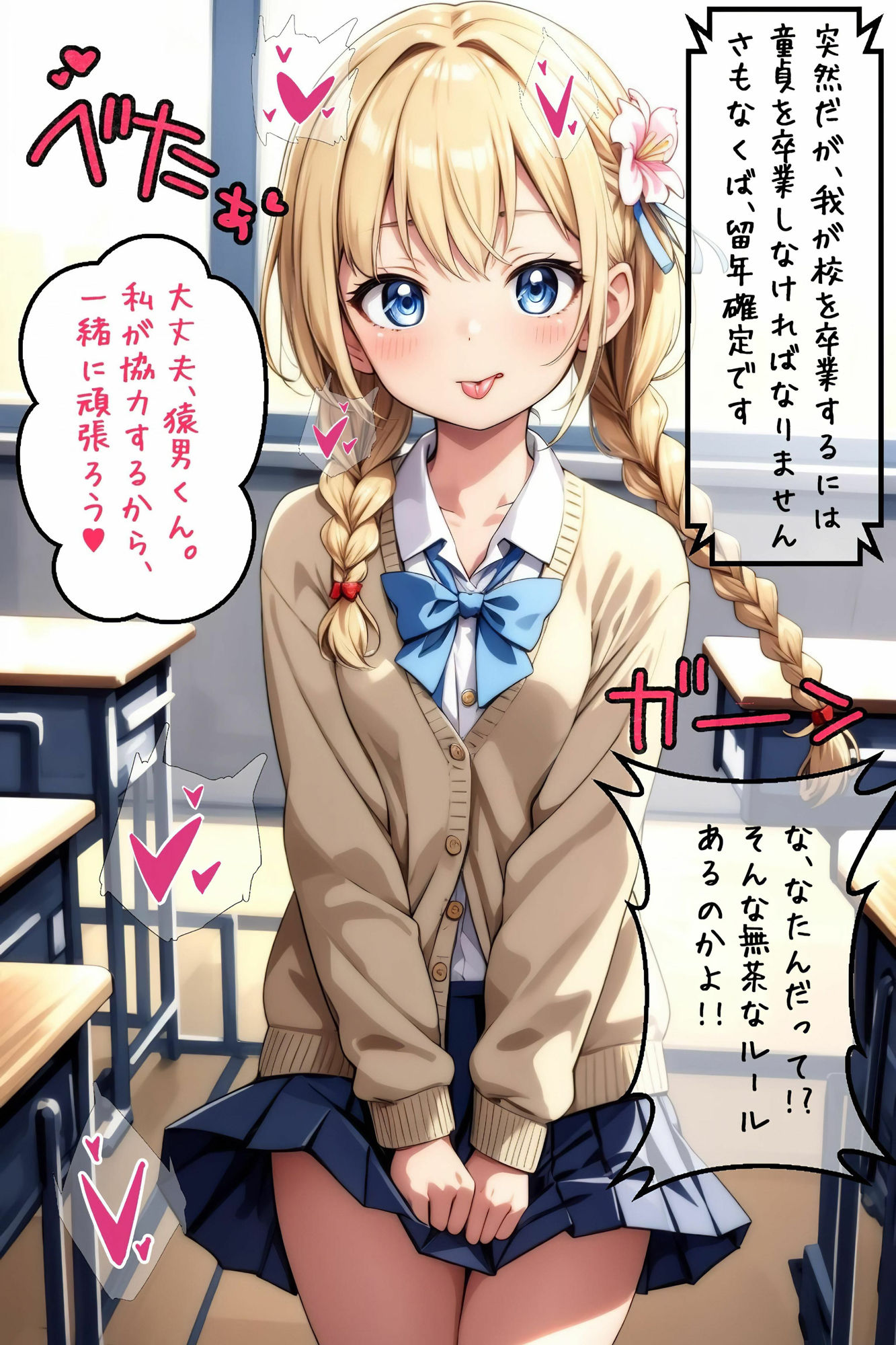 童貞だと留年確定！？猿男くんの童貞卒業物語！ サンプル7ページ目
