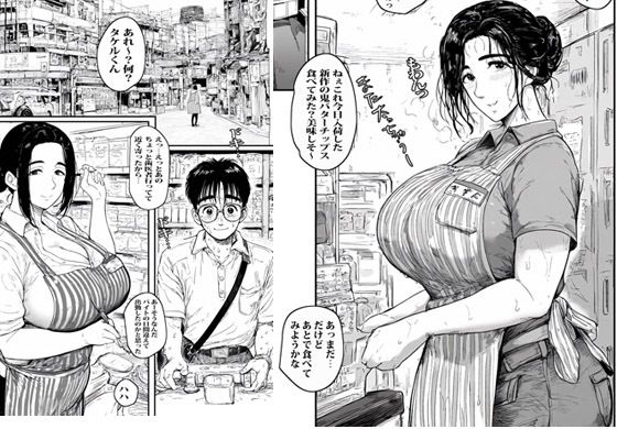 バイト先のおばさんはアソコも世話してくれるドエロ人妻でした サンプル1ページ目