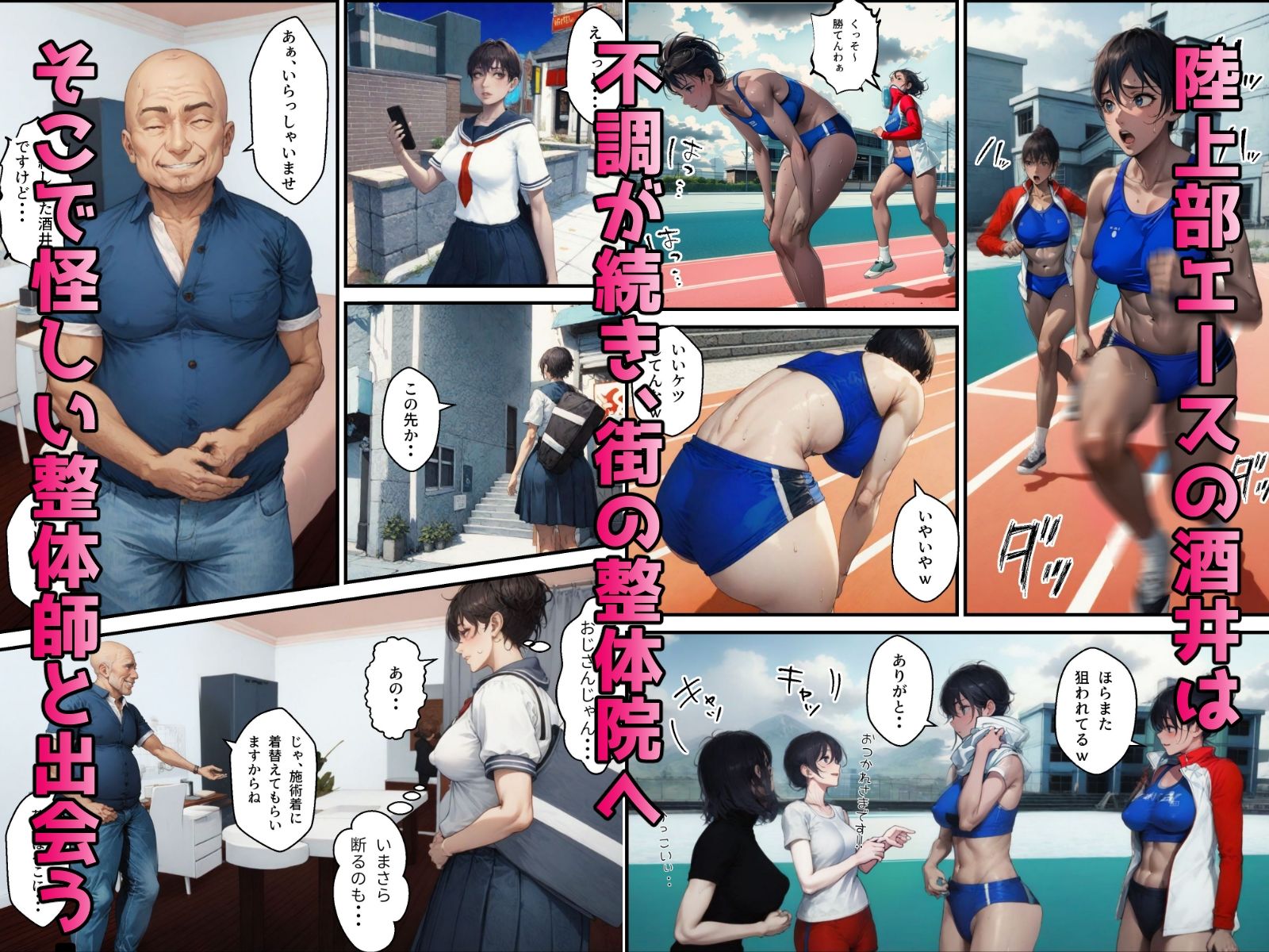 陸上女子と種付けマッサージ サンプル4ページ目