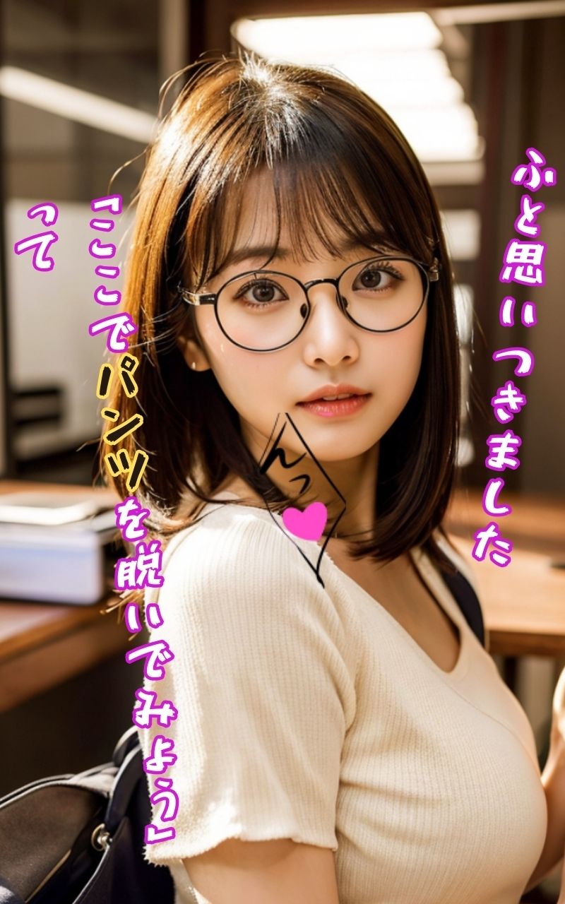 図書館で内緒で××することに虜になった私の体験 サンプル3ページ目