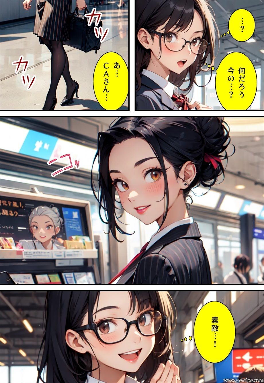真・正義戦士ジャスティス・ボーイ 完全版 第5巻 「改造怪人・メガネ娘とCA制服」 サンプル3ページ目