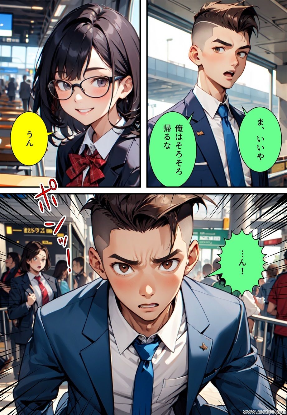 真・正義戦士ジャスティス・ボーイ 完全版 第5巻 「改造怪人・メガネ娘とCA制服」 サンプル4ページ目