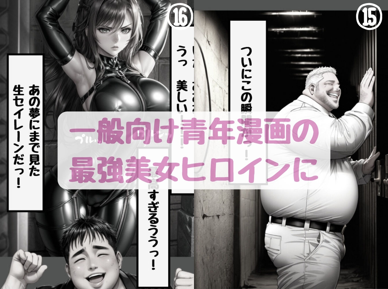 漫画の悪役に転生したオジサンが最強美女ヒロインに〇〇しちゃう話 サンプル7ページ目