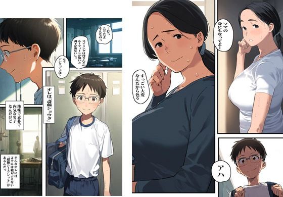 母さんはボクのアソコを大きくしてくれます サンプル2ページ目