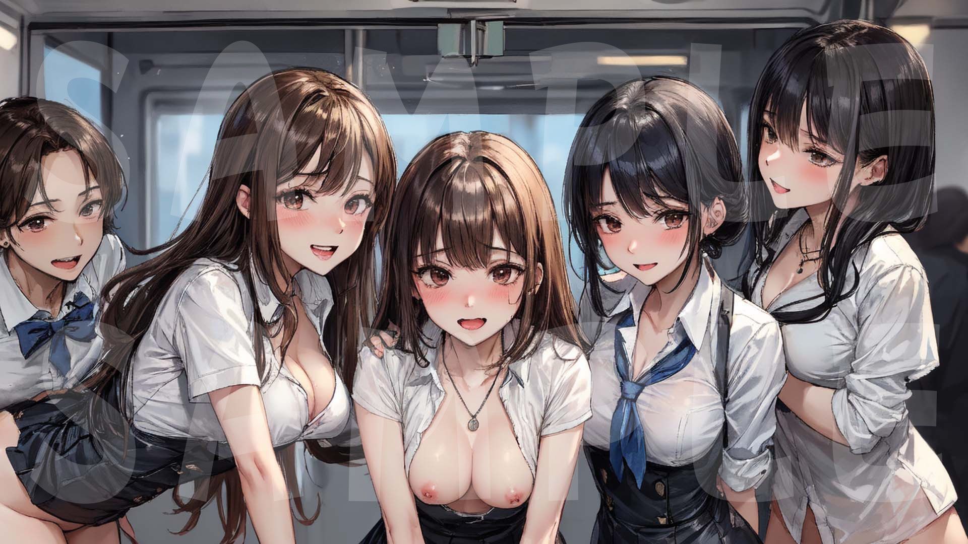 秘密の制服電車 「あのぉ 次は 私も、いいですか？」vol.6 サンプル3ページ目