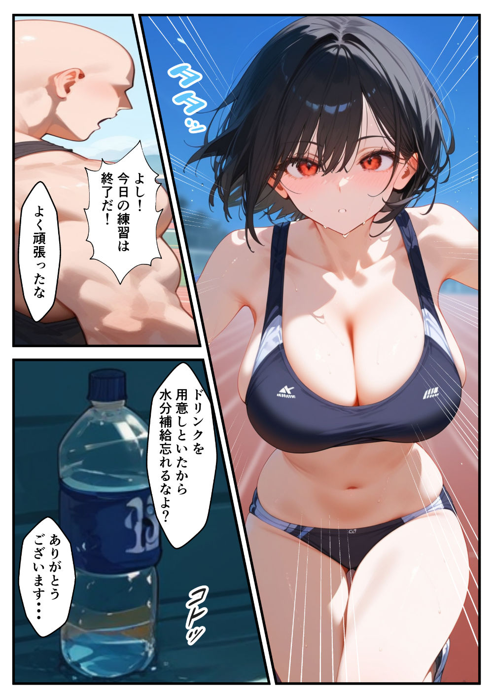 陸上女子の彼女が寝取られる話 サンプル7ページ目