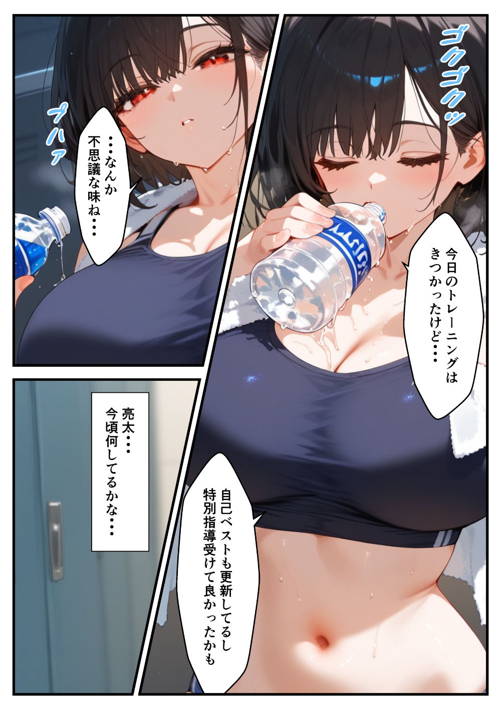 陸上女子の彼女が寝取られる話 サンプル8ページ目
