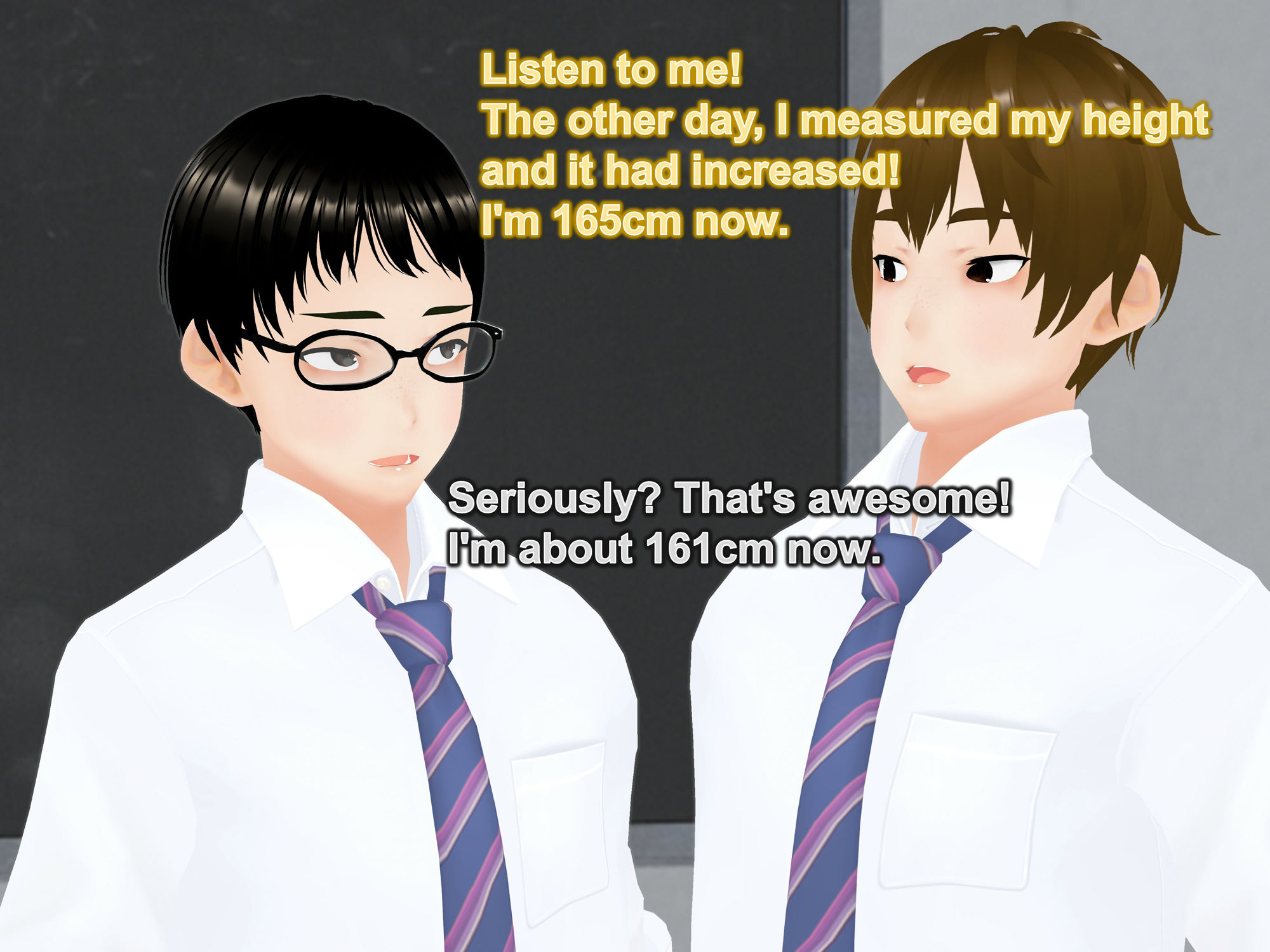 Outgrowing only girls， Overtake boys， Growth sound. Classmate Arc サンプル5ページ目