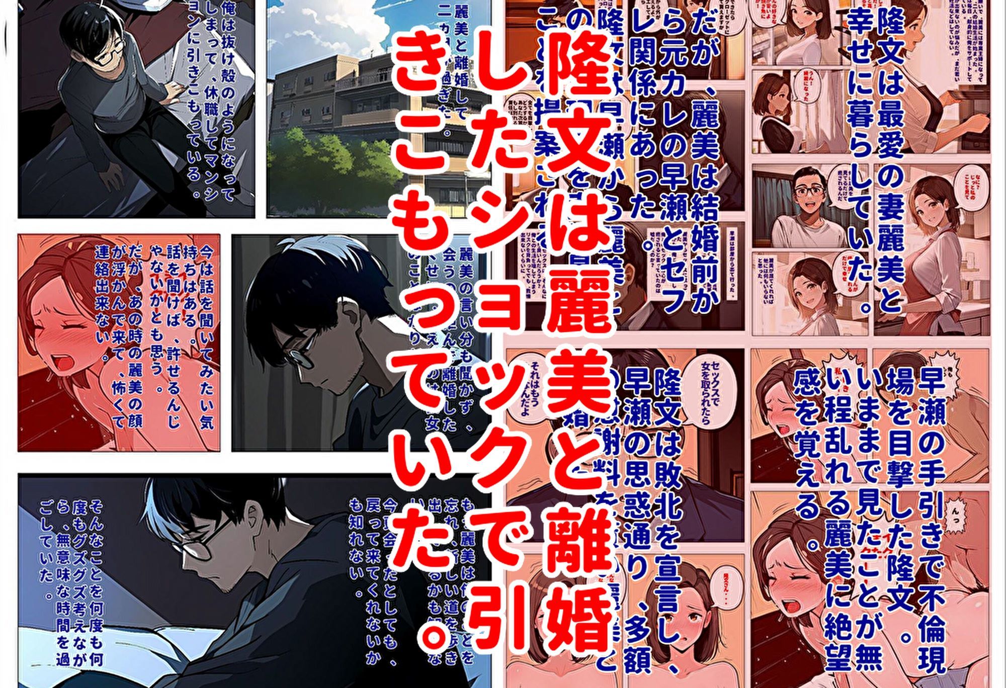 間男の提案に乗って不倫現場を目撃したら、最愛の妻が土下座してセックスのお願いをした。後編ルート1「寝取られビデオレター編」 サンプル1ページ目