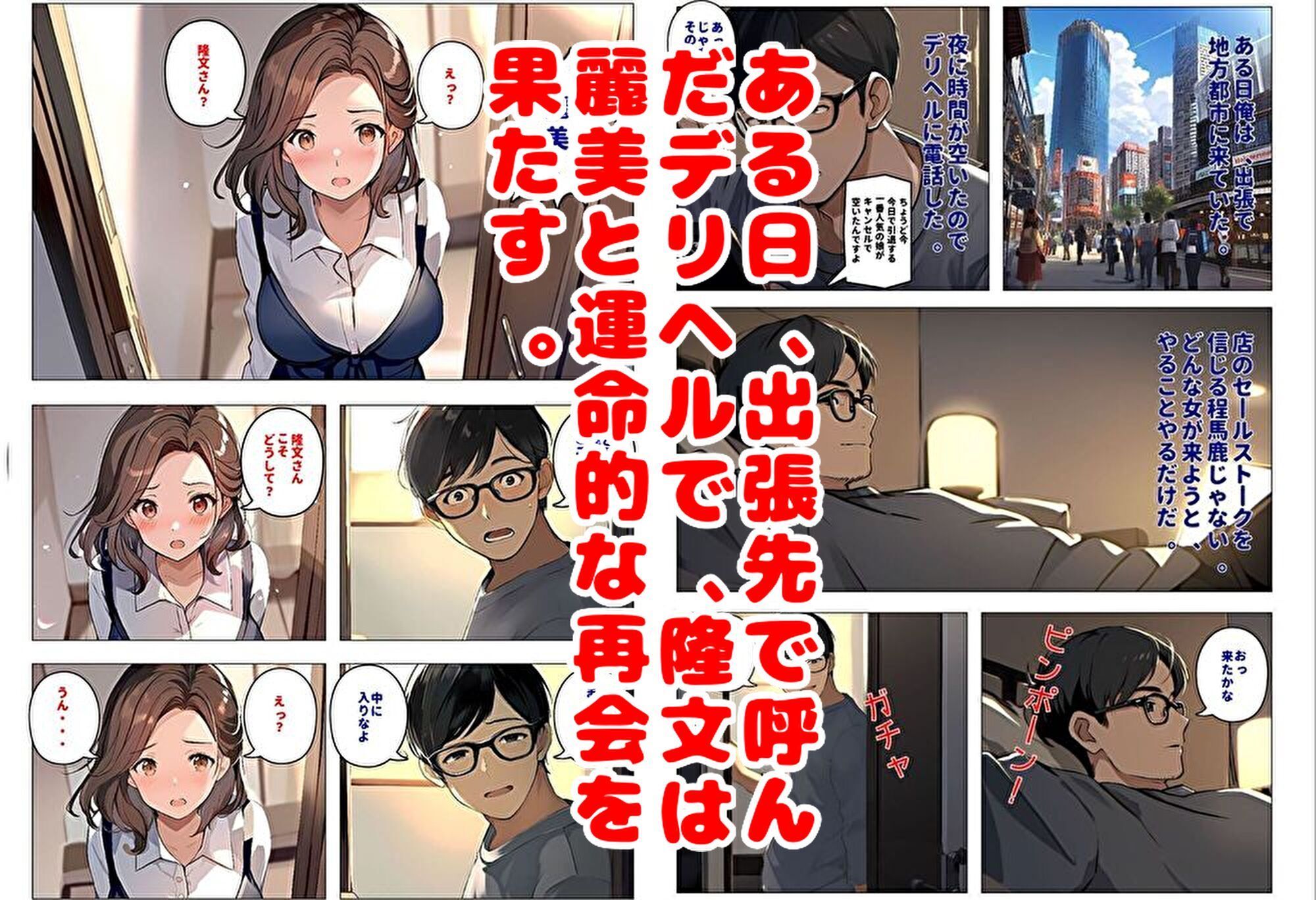 間男の提案に乗って不倫現場を目撃したら、最愛の妻が土下座してセックスのお願いをした。後編ルート2「2年後の再会編」 サンプル3ページ目