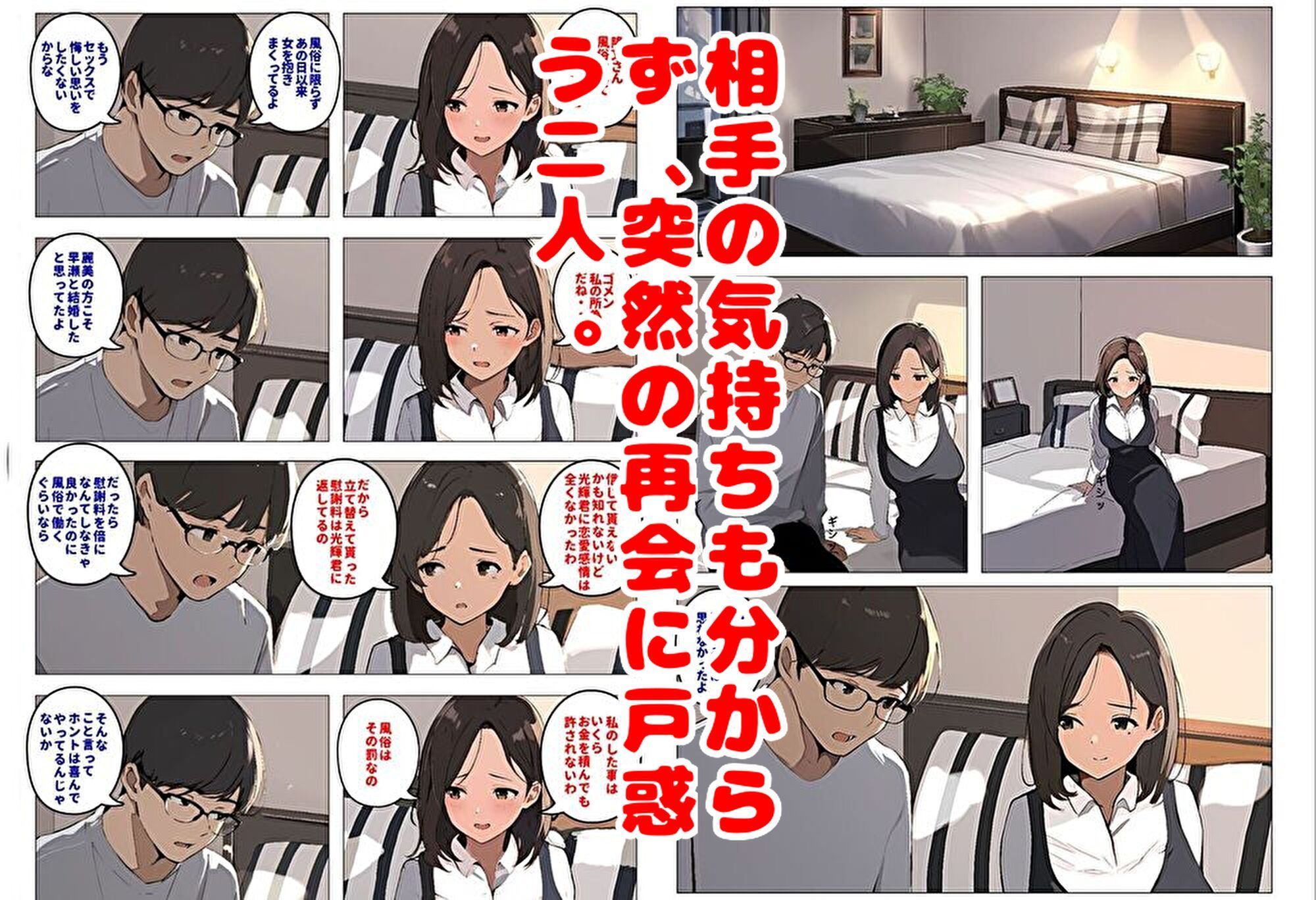 間男の提案に乗って不倫現場を目撃したら、最愛の妻が土下座してセックスのお願いをした。後編ルート2「2年後の再会編」 サンプル4ページ目