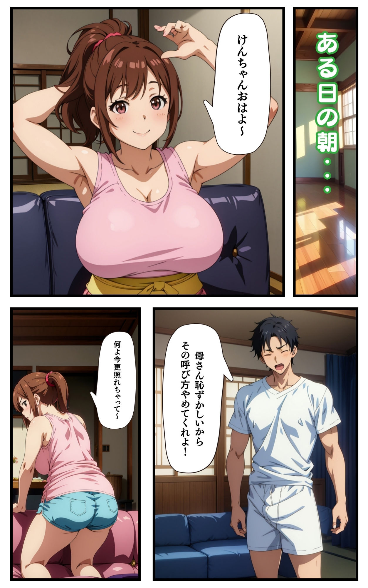 母にセックスをお願いしてみた。 サンプル1ページ目
