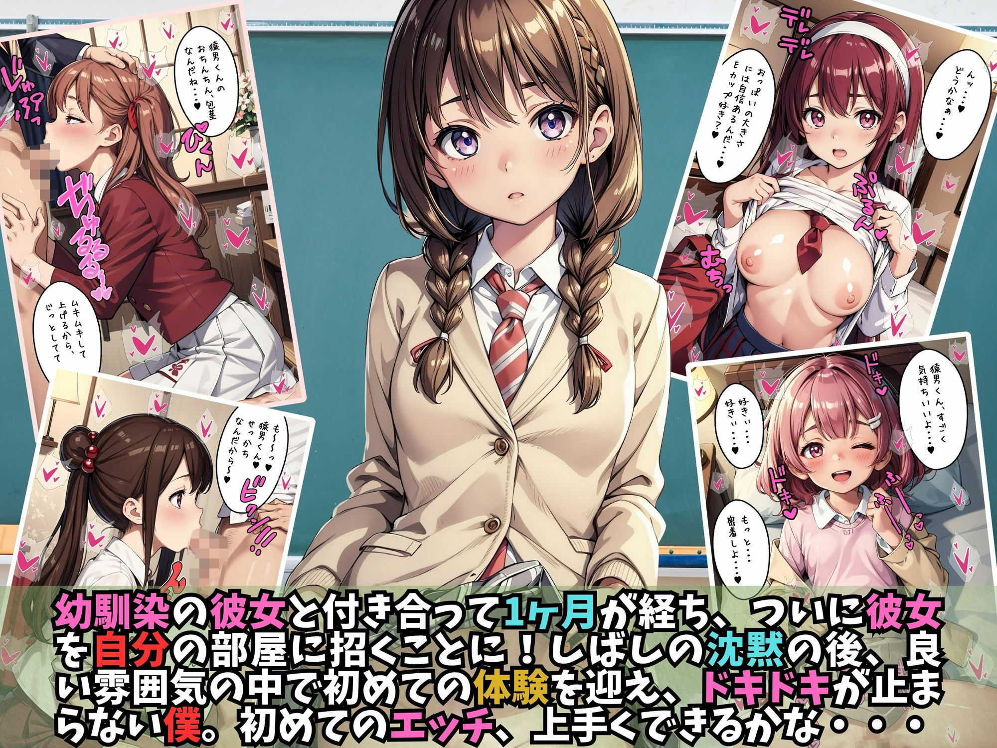 幼馴染の彼女との純愛SEXに溺れる俺 サンプル1ページ目