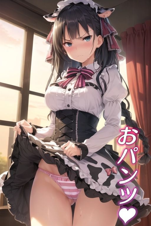 嫌な顔してパンツ見せてくる女の子 〜ゴスロリ編〜 サンプル3ページ目