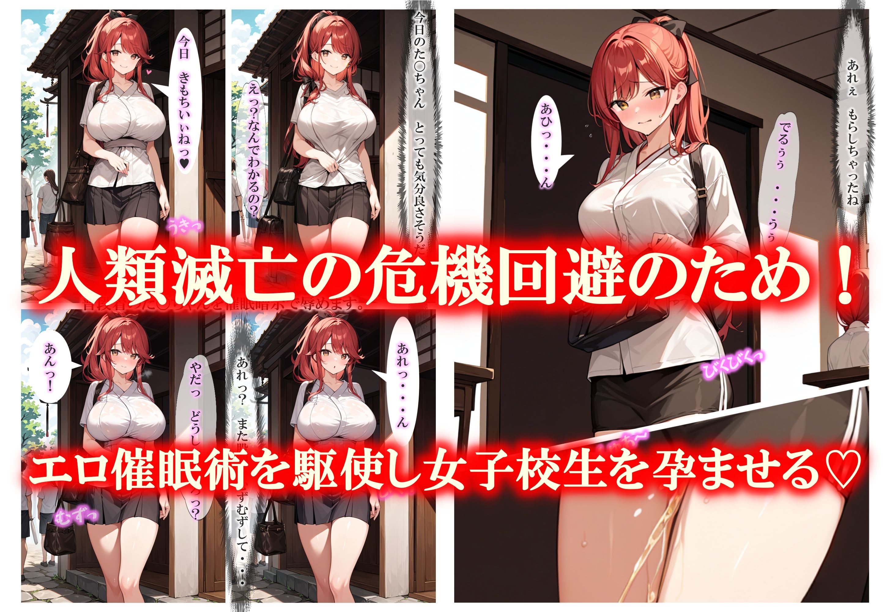 寝取り！中出し！孕ませ！巨乳女子校生た〇ちゃん サンプル2ページ目