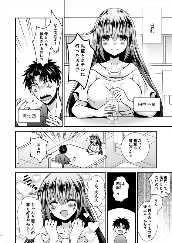 四股クソ女と入れ替わった俺 サンプル2ページ目