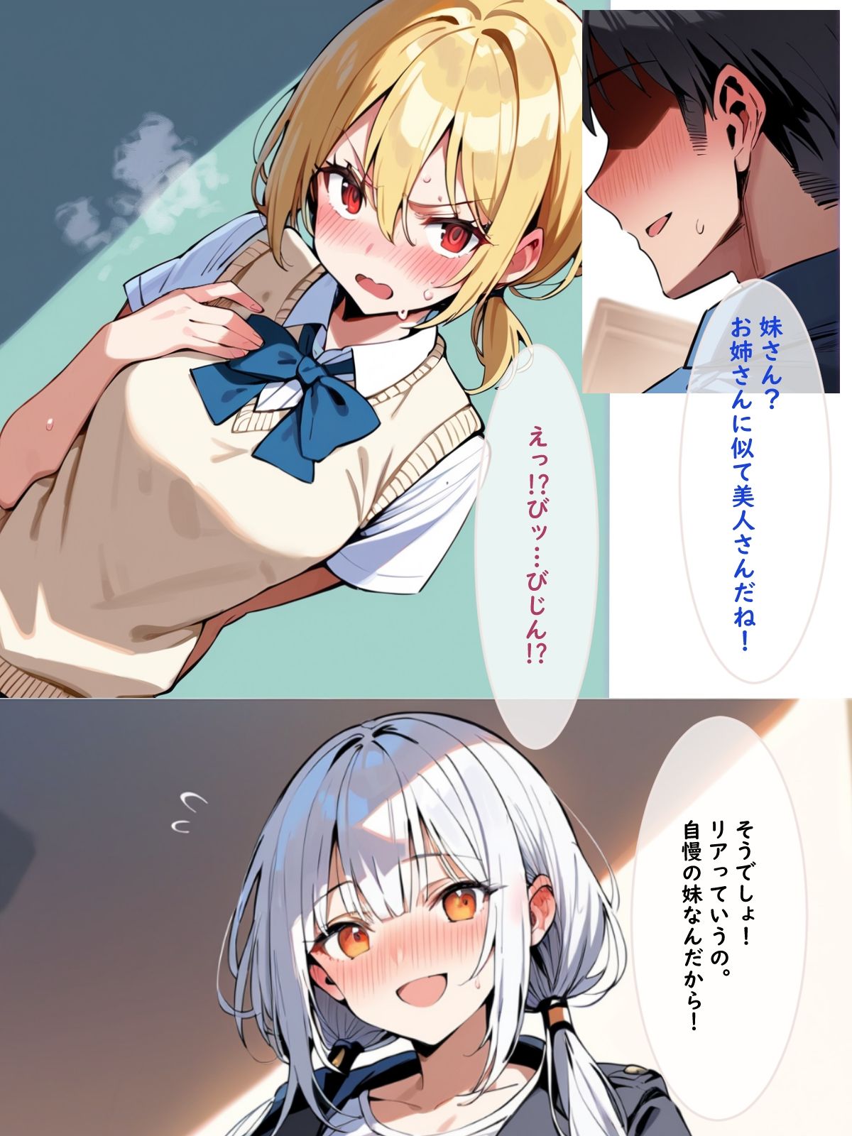 彼女の妹に気に入られて隙をつかれて襲われる話 サンプル8ページ目