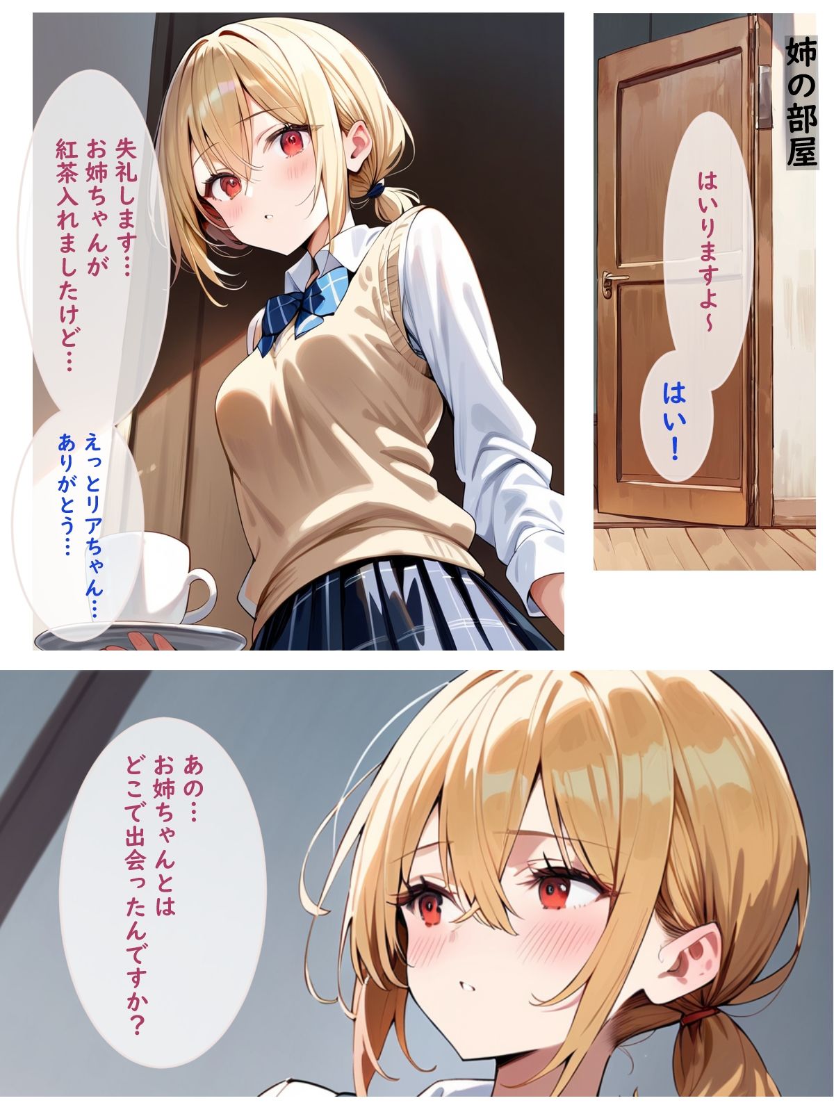 彼女の妹に気に入られて隙をつかれて襲われる話 サンプル9ページ目