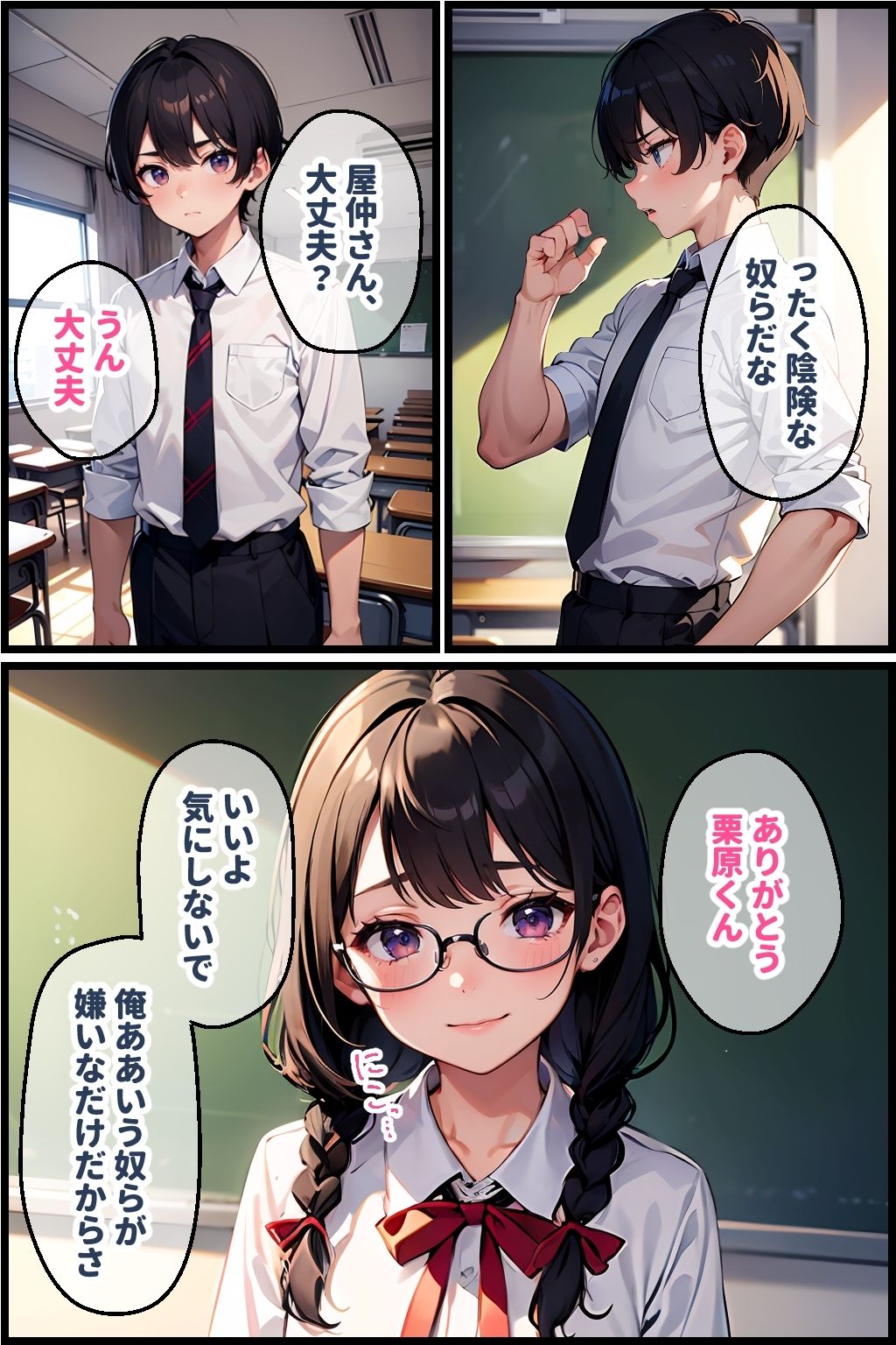 いじめから助けた地味娘からの誘いに乗ると… サンプル2ページ目