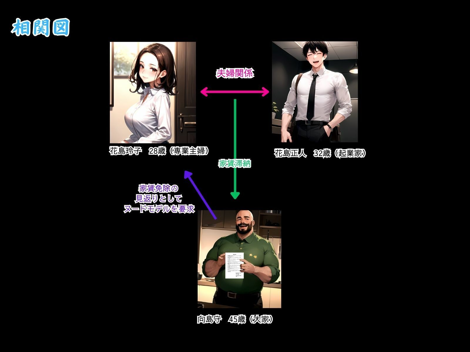 新 人妻専従契約 〜家賃滞納の代償は恥辱のハメ撮り撮影〜 サンプル1ページ目