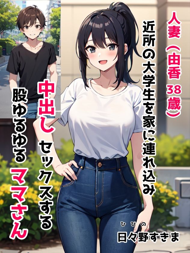 人妻（由香 38歳）近所の大学生を家に連れ込み中出しセックスする股ゆるゆるママさん サンプル1ページ目