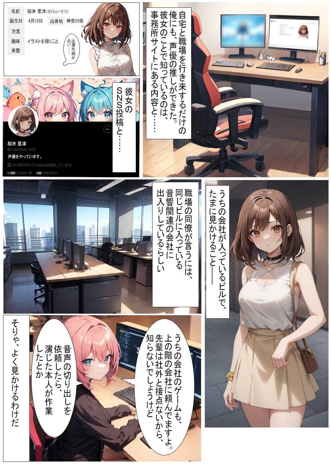 推しと一緒にエレベーターに閉じ込められた サンプル1ページ目
