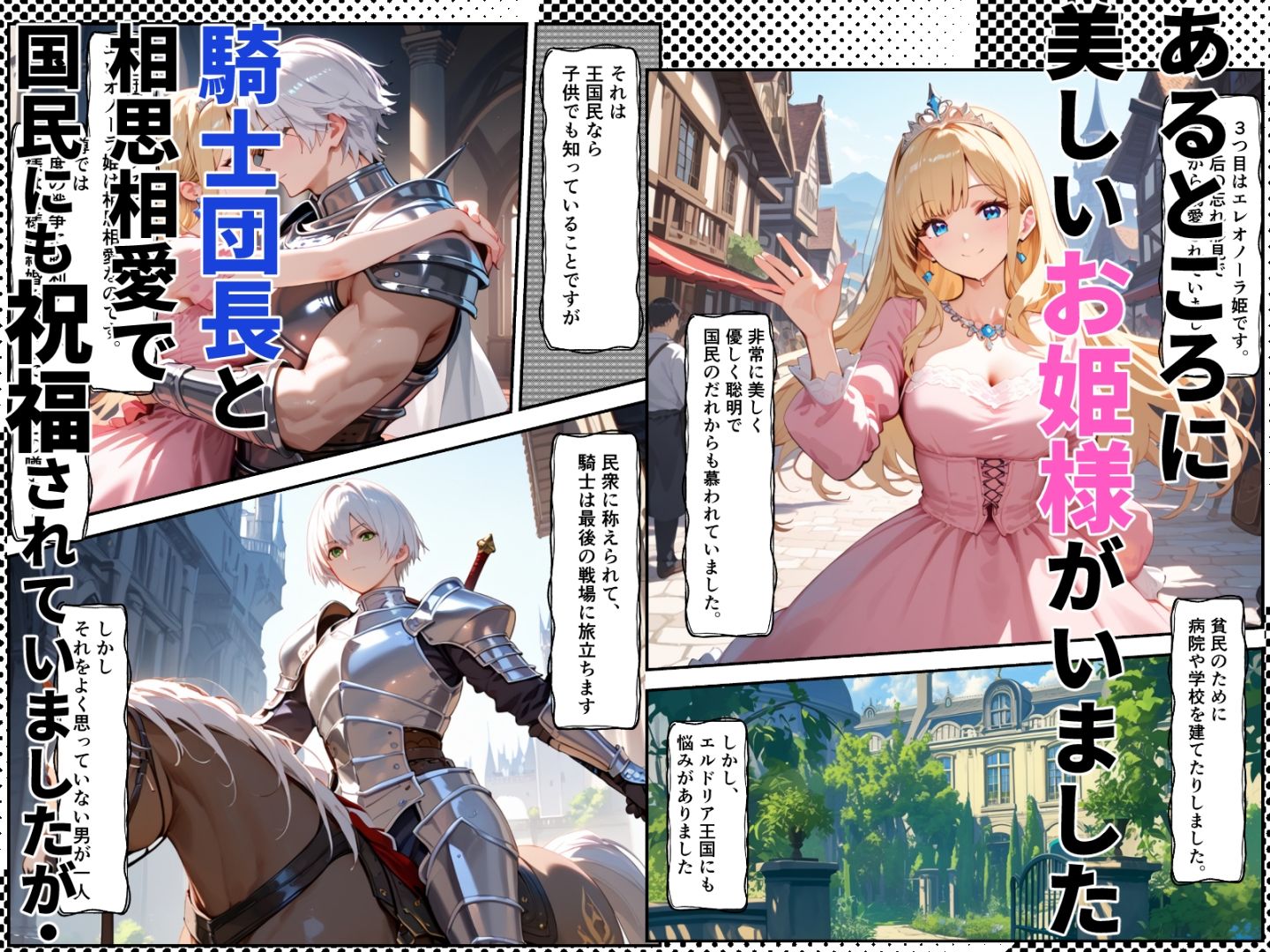 みんなの憧れの姫様がロイヤル肉便器になる話 サンプル1ページ目