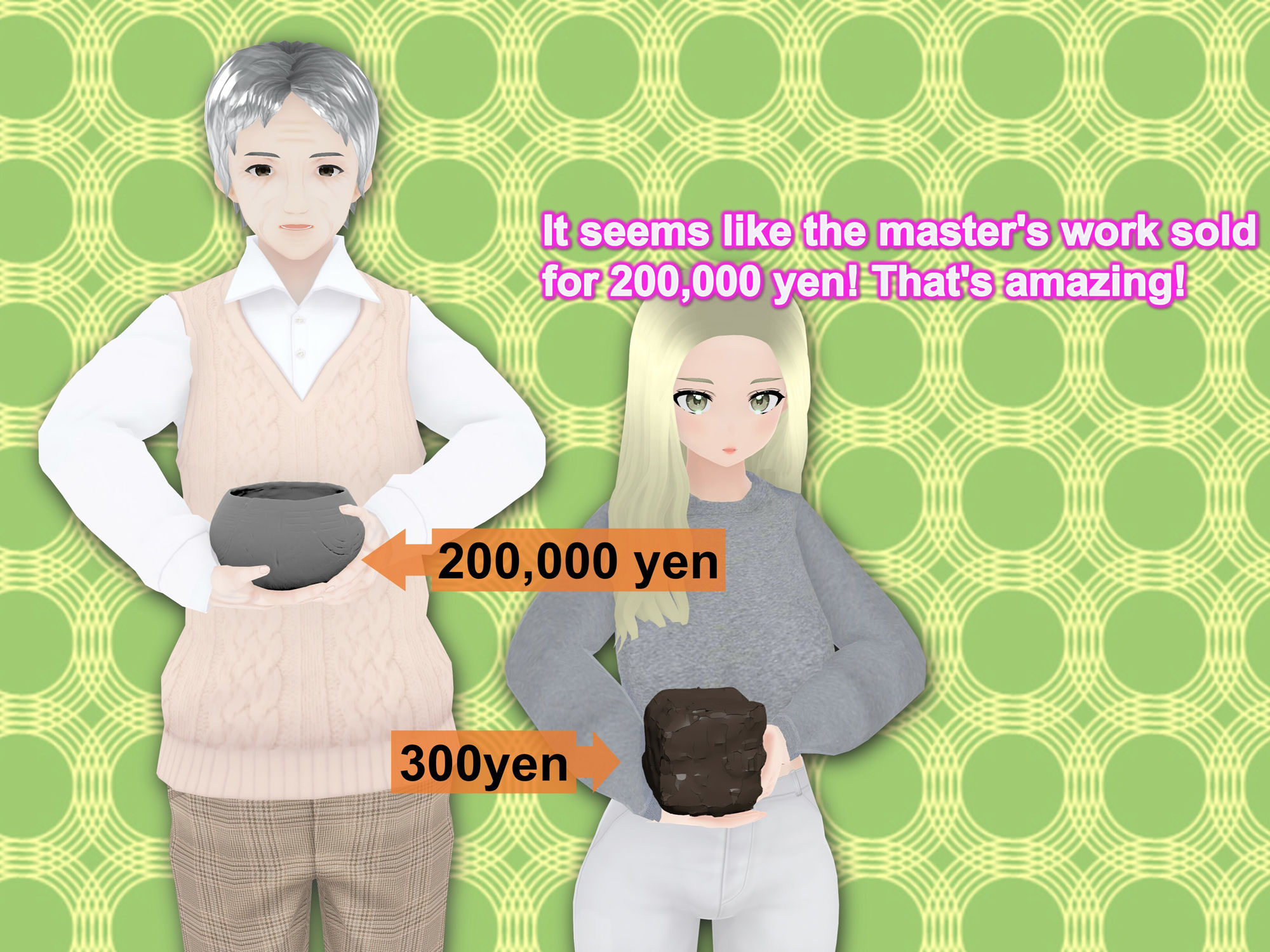 Outgrowing only girls， Overtake boys， Growth sound Clay Modeling Arc サンプル5ページ目