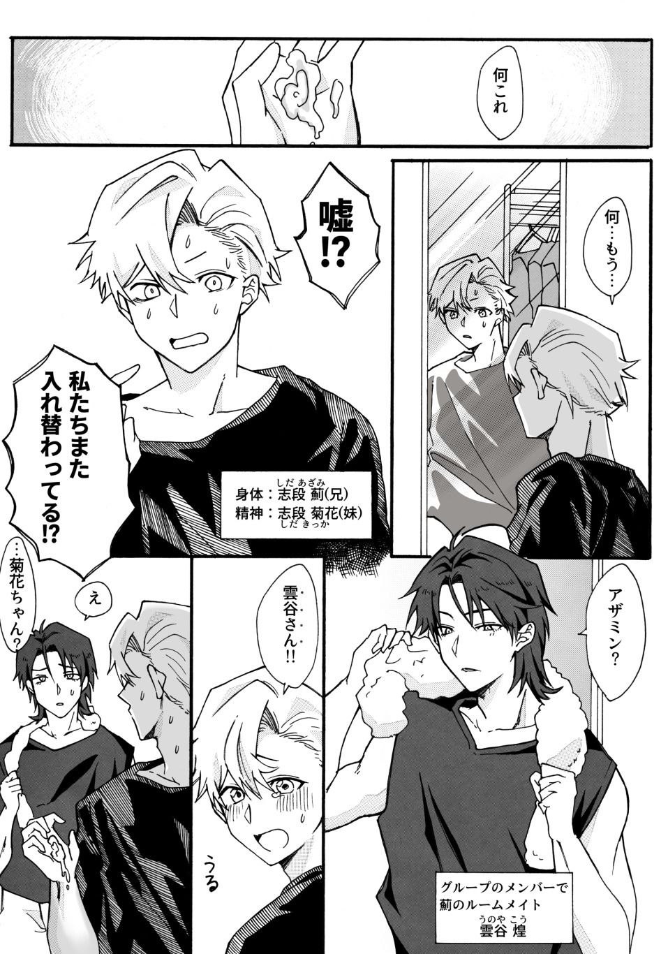 兄と入れ替わった妹が好き勝手♂する話 サンプル2ページ目
