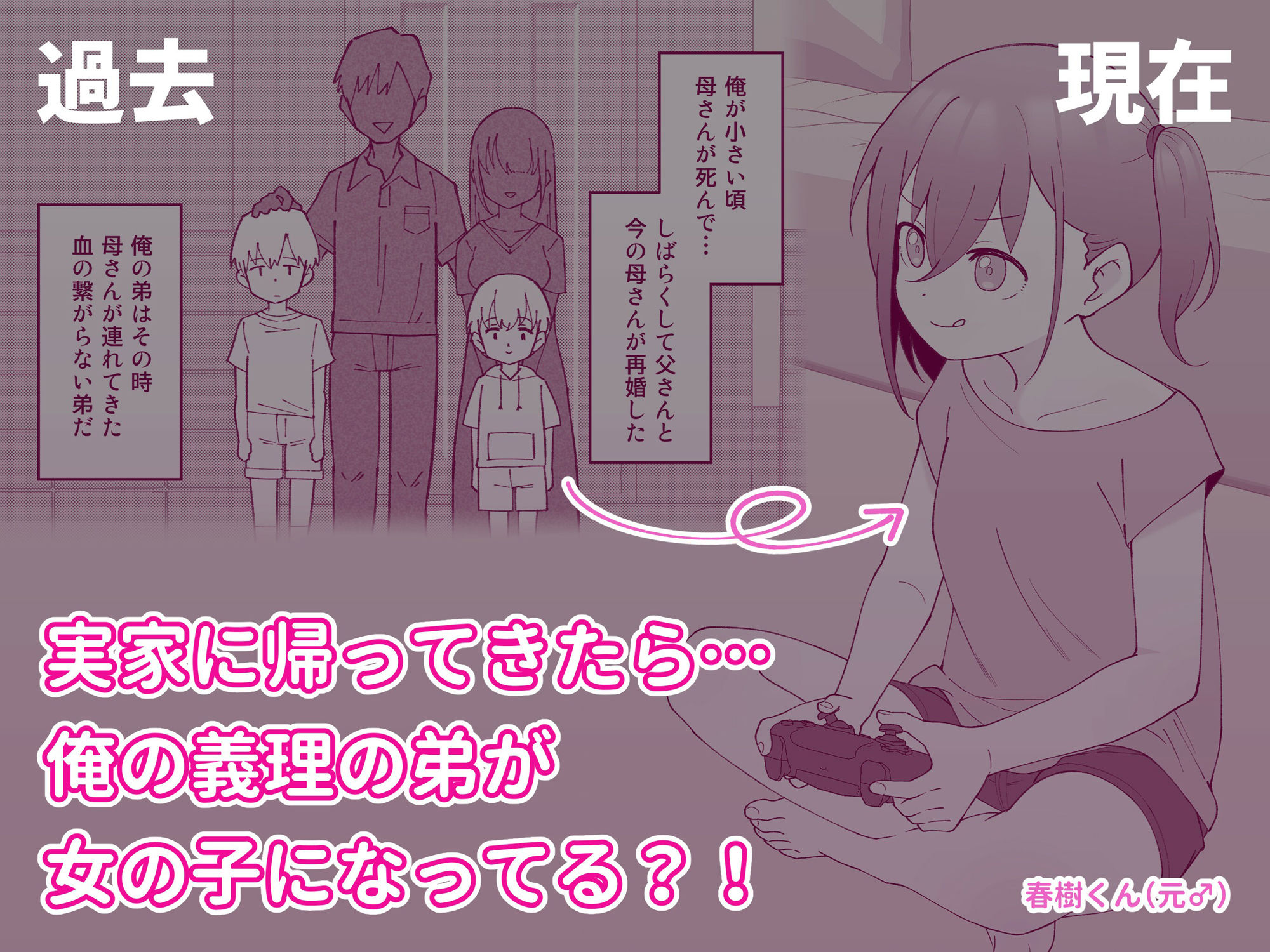 兄貴の彼女になる女の子になっちゃった弟 総集編完全版 サンプル1ページ目