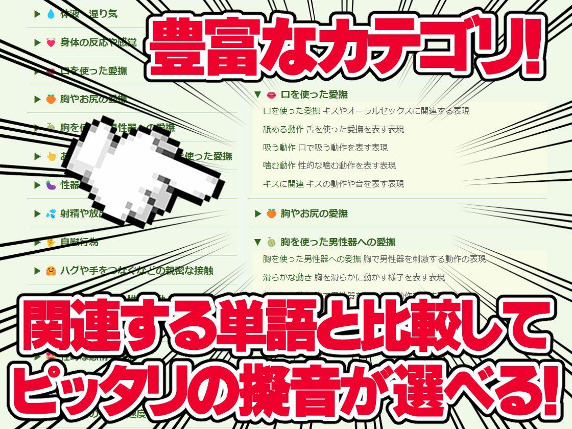 【エロ同人翻訳に使える】エッチな英語の擬音辞典 - The Manga Translator’s Guide to Erotic English Onomatopoeia サンプル3ページ目