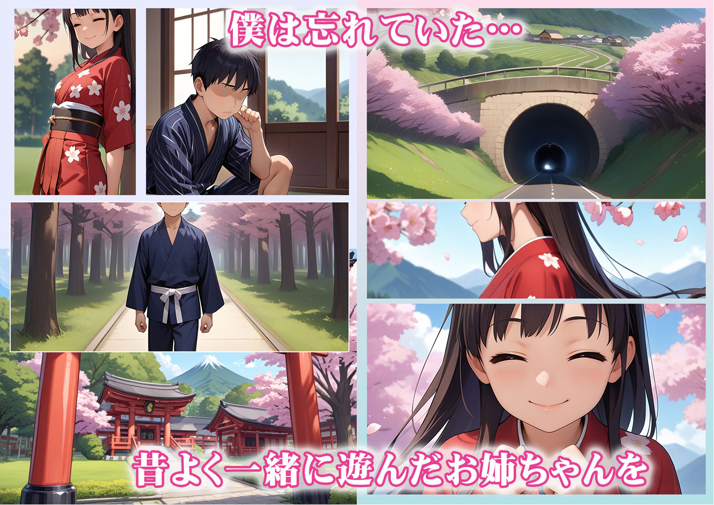 桜、咲く、さくら。 サンプル1ページ目