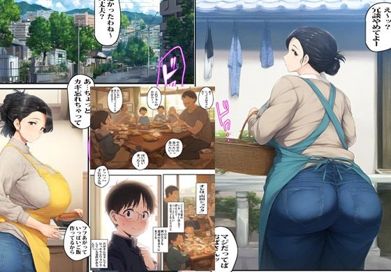 ドスケベな叔母さんに色々はぐらかされて最後までヤってます サンプル1ページ目