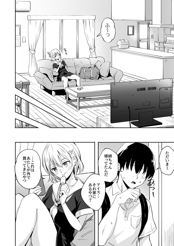 ゲームプレイ中は体を自由にできるコントローラーを姉ちゃんに握らせてみた サンプル1ページ目