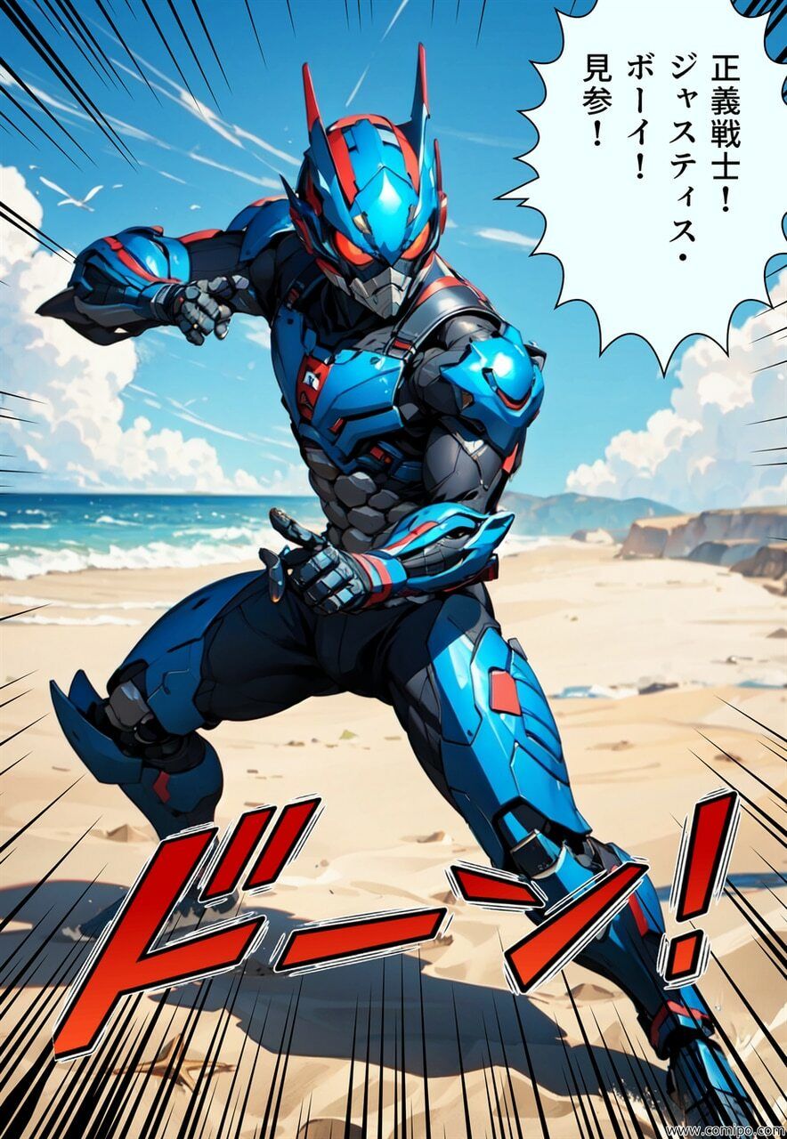 真・正義戦士ジャスティス・ボーイ 完全版 第6巻 「怪人・クラゲ〇僧とビキニ水着」 サンプル5ページ目