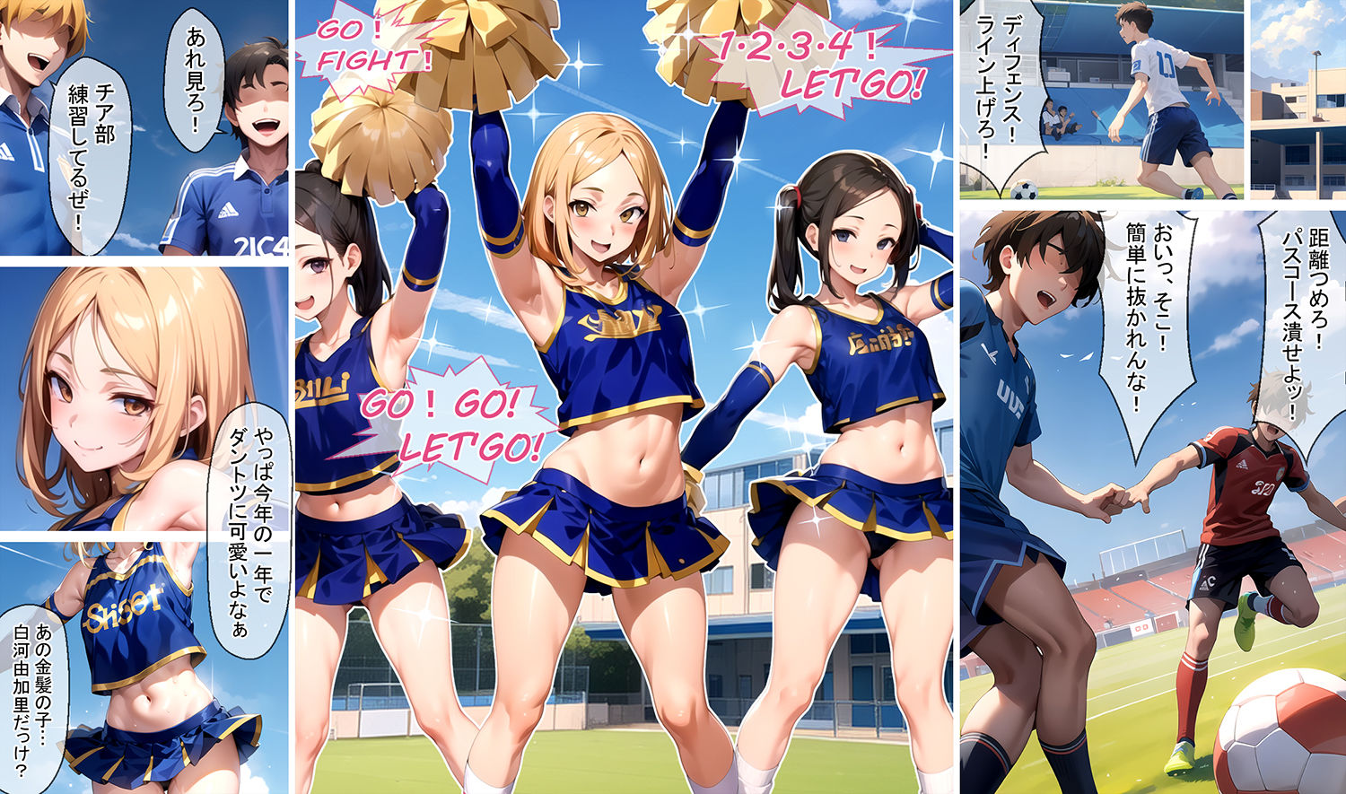 寝取られチアダンス 俺の彼女がビッチにされるまで サンプル4ページ目