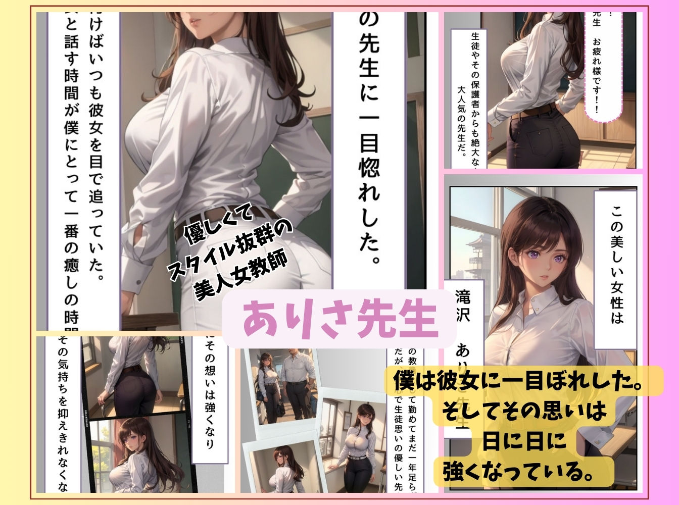 透明おじさんに襲われた女教師 サンプル1ページ目