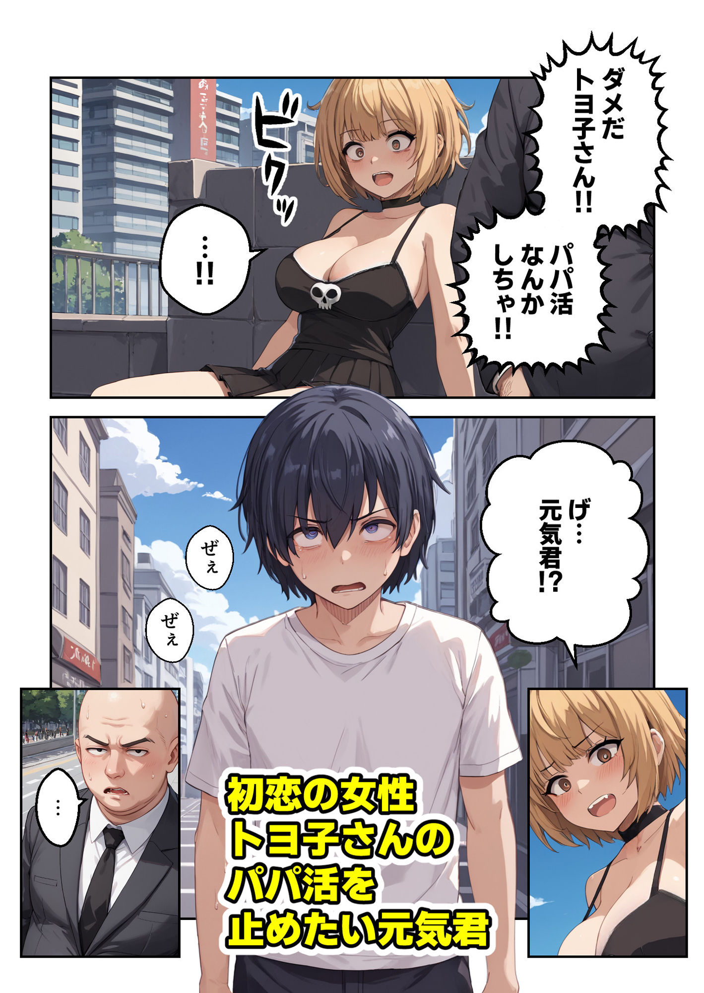 NTRセックスを見るアルバイト＆童貞卒業エッチ＆逆睡眠姦【マンガ】 サンプル1ページ目