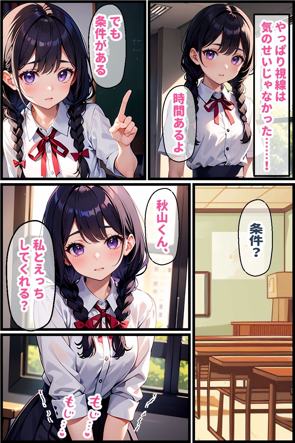 地味娘がメガネを外すと… サンプル2ページ目