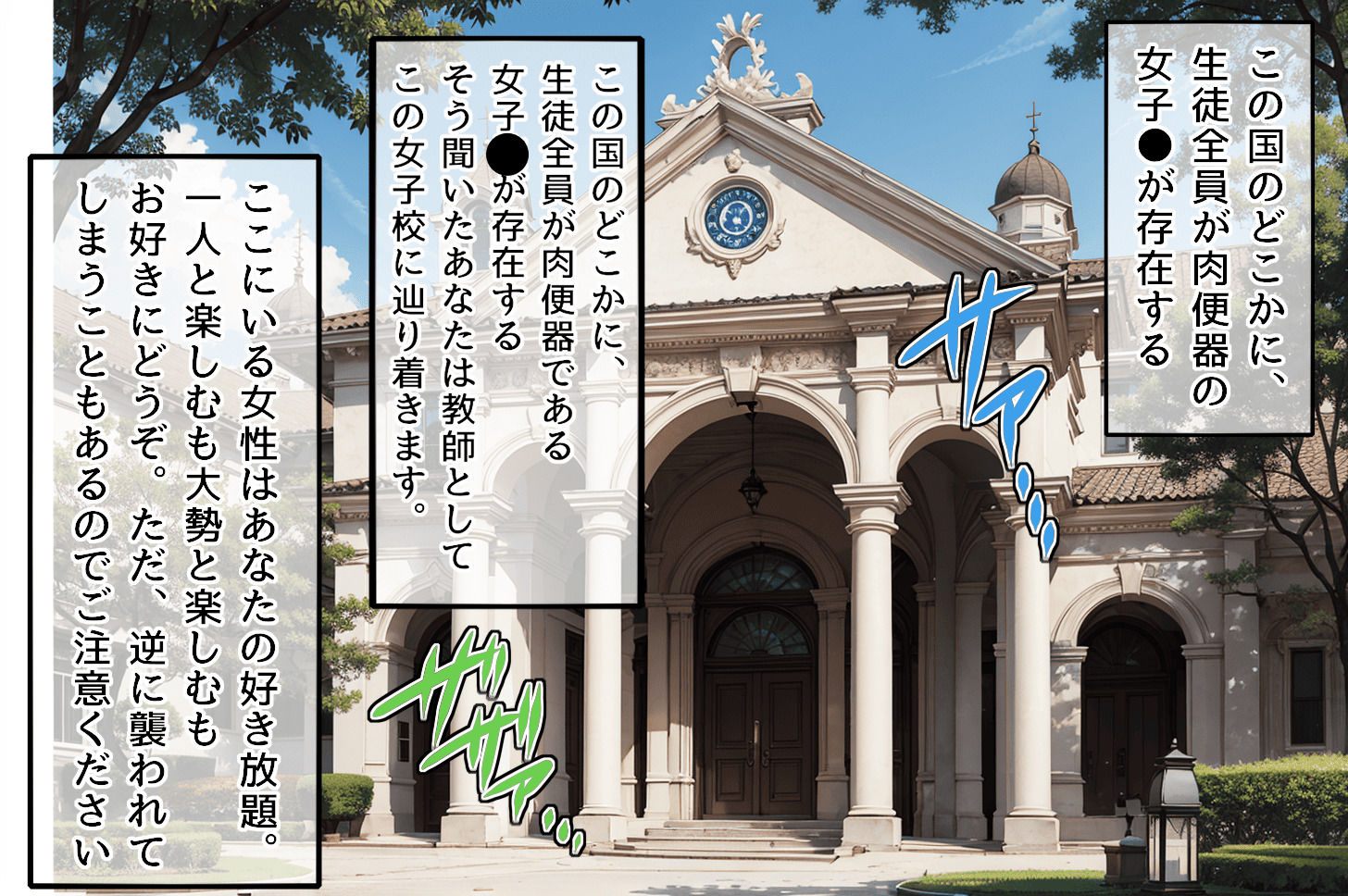 ハーレム学園 1学期 サンプル1ページ目