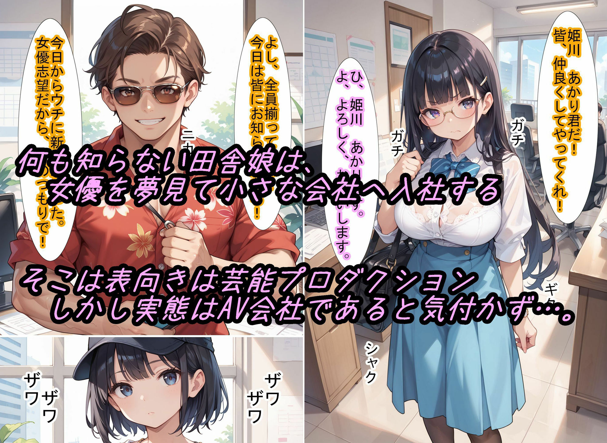 【AV社長:オーガ健】女優志望の田舎娘をAV女優に墜とすまで サンプル1ページ目
