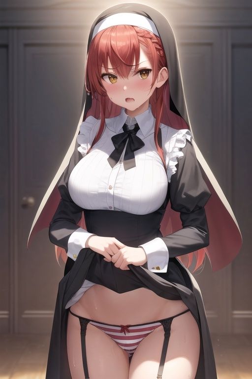 嫌な顔してパンツ見せてくる女の子 〜シスター編〜 サンプル10ページ目