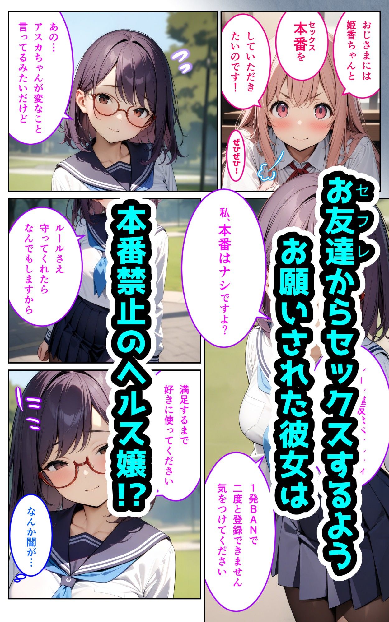 絶倫おじさんvsアヘイキ姫 サンプル1ページ目