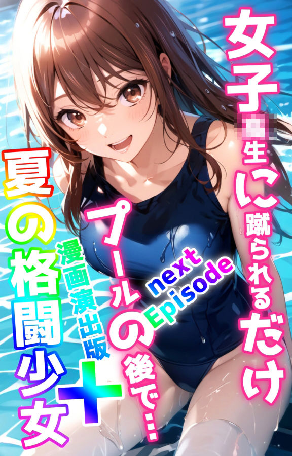 女子校生に蹴られるだけnext Episode プールの後で… 漫画演出版＋夏の格闘少女 サンプル1ページ目