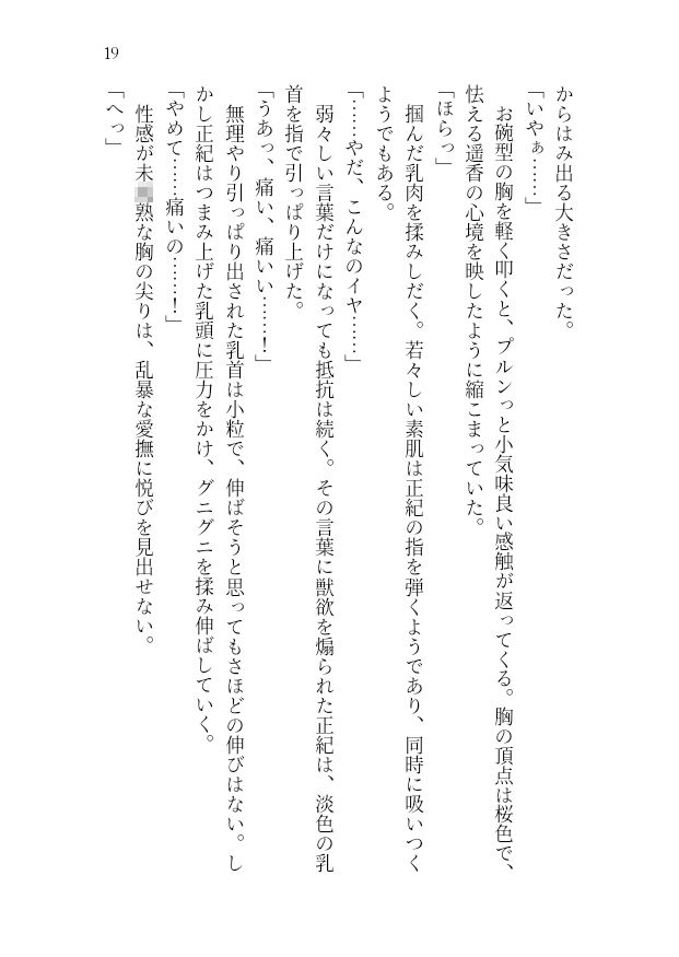 【官能小説】アイドル志望女子大生 強●ハメ撮り【レ●プ凌●】 サンプル1ページ目