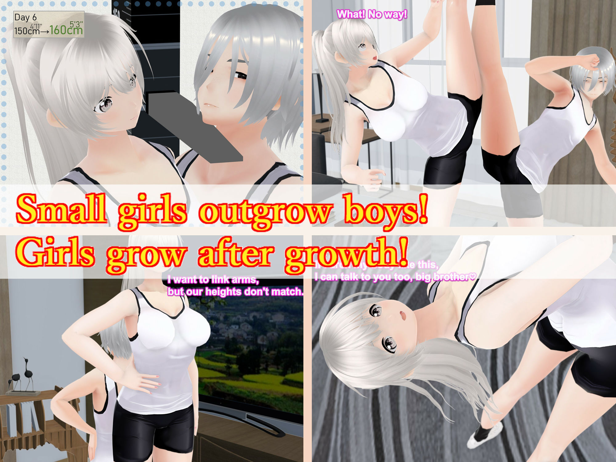 Outgrowing only girls， Overtake boys， Growth sound. Stretching exercises Arc サンプル9ページ目