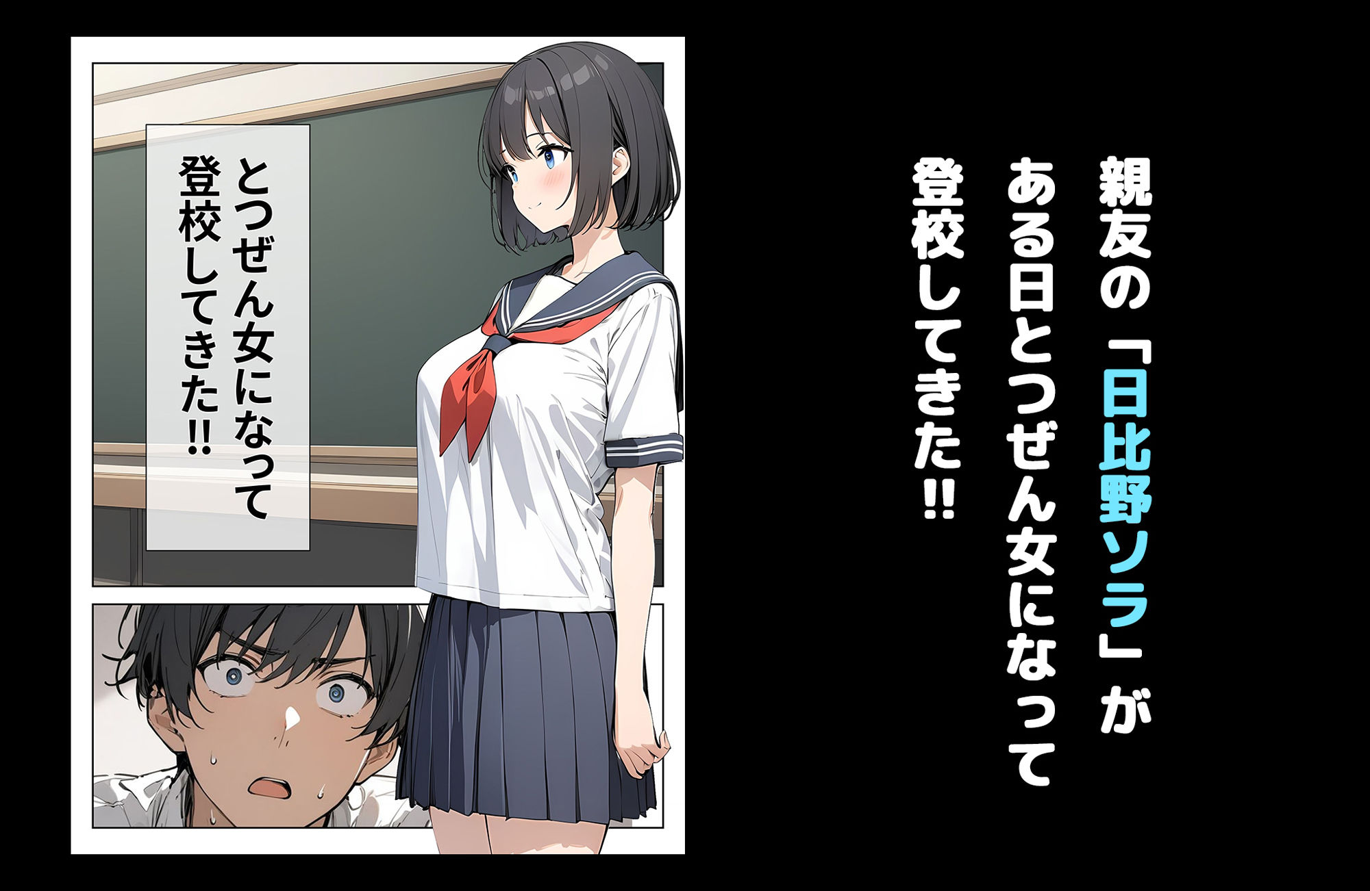 女になった親友をセフレにしてみた！！ サンプル1ページ目